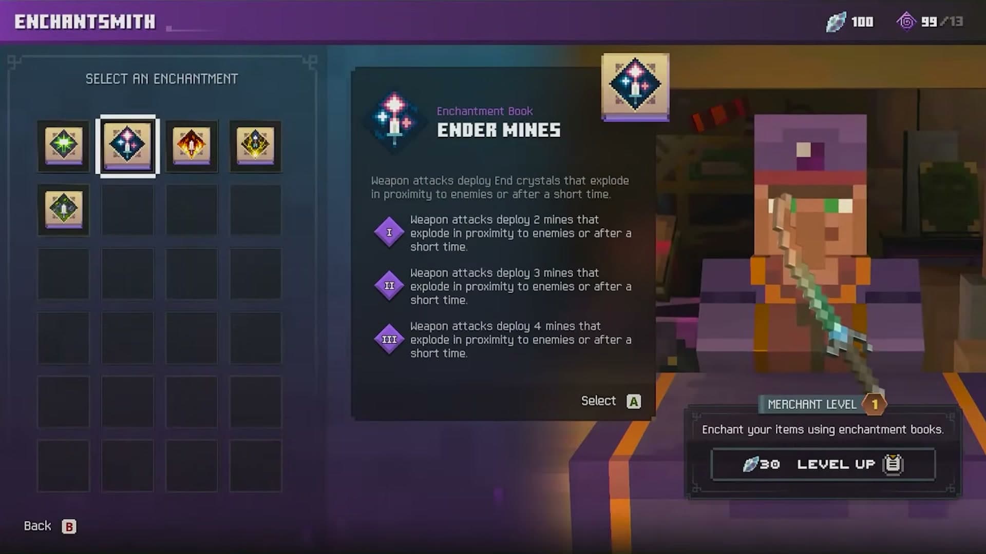 Ender Mines in the book list. Its three tiers deploy 2, 3 and 4 mines.