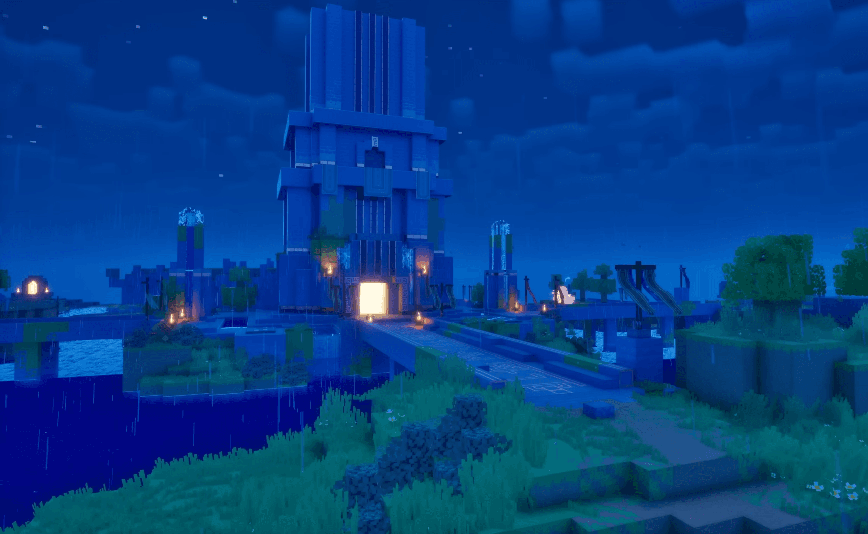 The Supreme Evoker's Tower, named by the wiki file this image came from. The Supreme Evoker is confirmed as the figure the heroes are searching for when they meet the Copper Monstrosity.