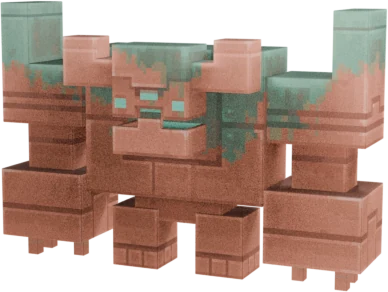 Copper monstrosity, a Minecraft Dungeons II boss