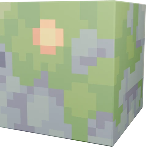 Moss Cube render